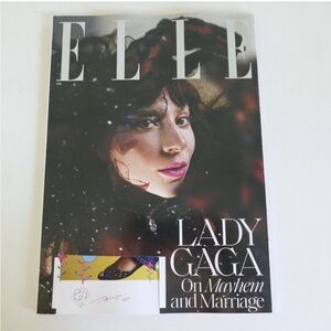 Elle magazine February 2025 featuring Lady Gaga (address label cut out)
